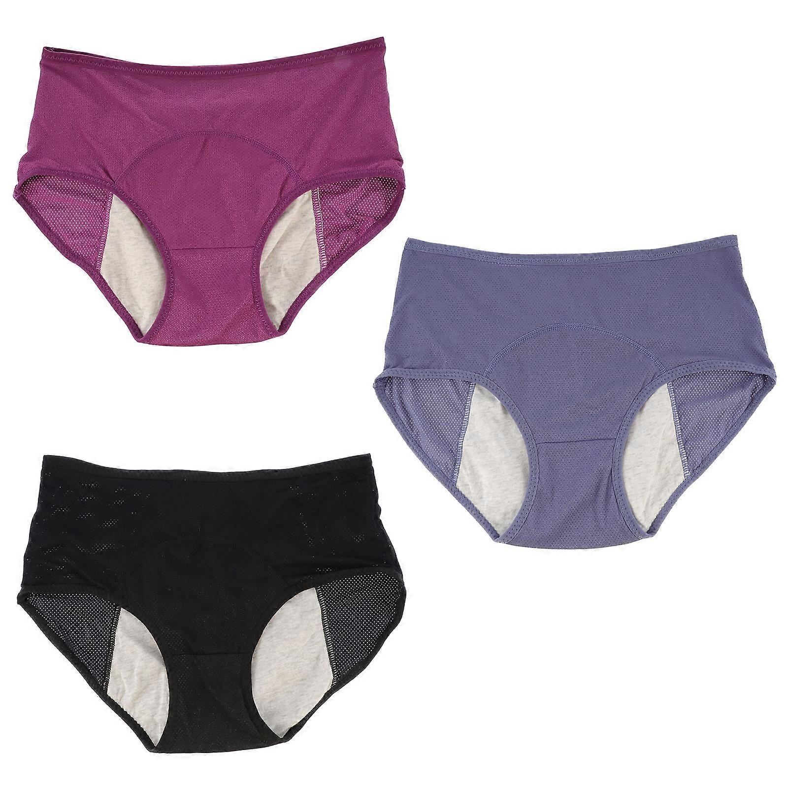 Menstrual Pants for Female Women Menstruation Period Breathable 3Set