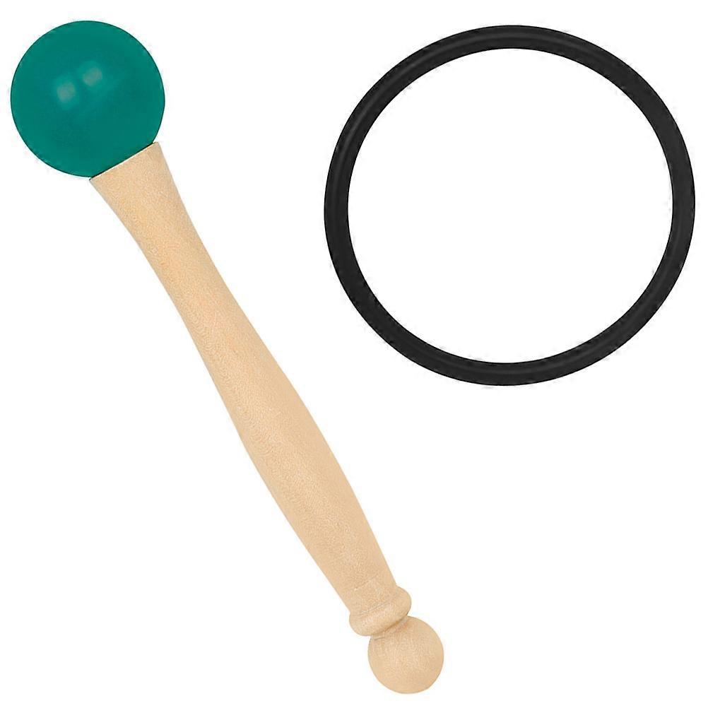 Rubber Head Percussion Mallets Music Bowl Wooden Stick For Crystal Bowls Easy Operation 1Set