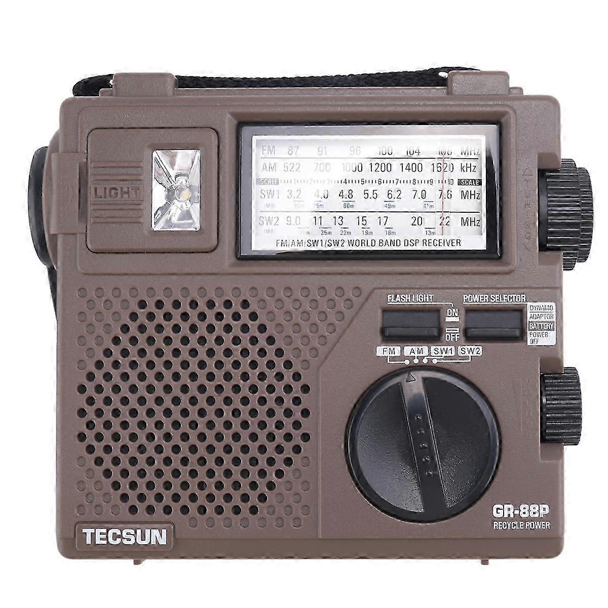 TECSUN GR-88P Digital Radio Receiver Emergency Light Radio