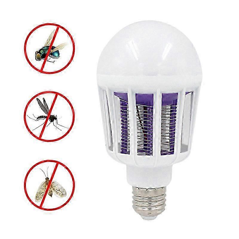 Home Mosquito Killer led Bulb 2 in 1 Light Fly Insect Bug trap Zapper Lamp E27