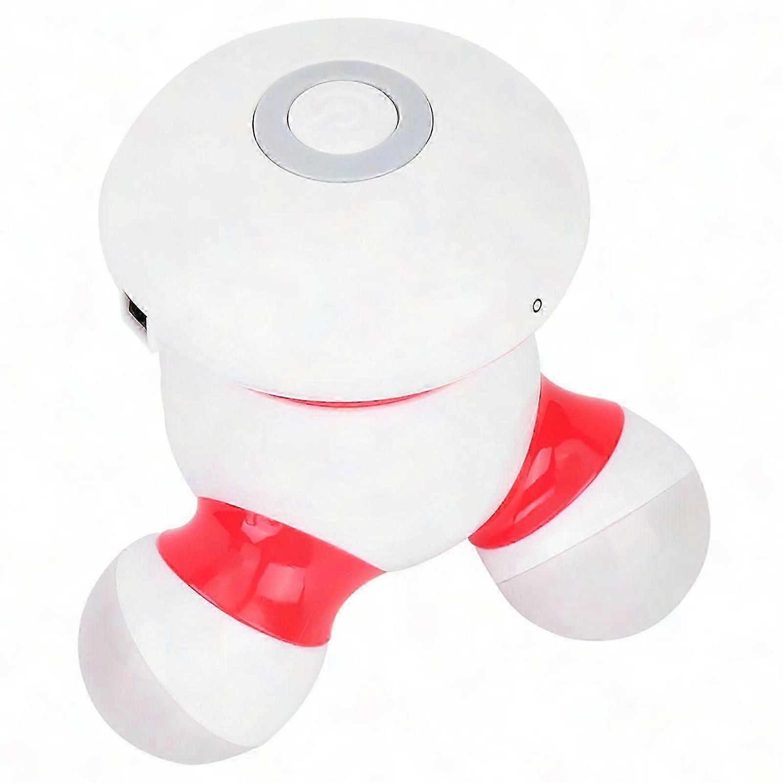 Portable USB Mini Massager with Soft Vibration and LED Light for Relaxation