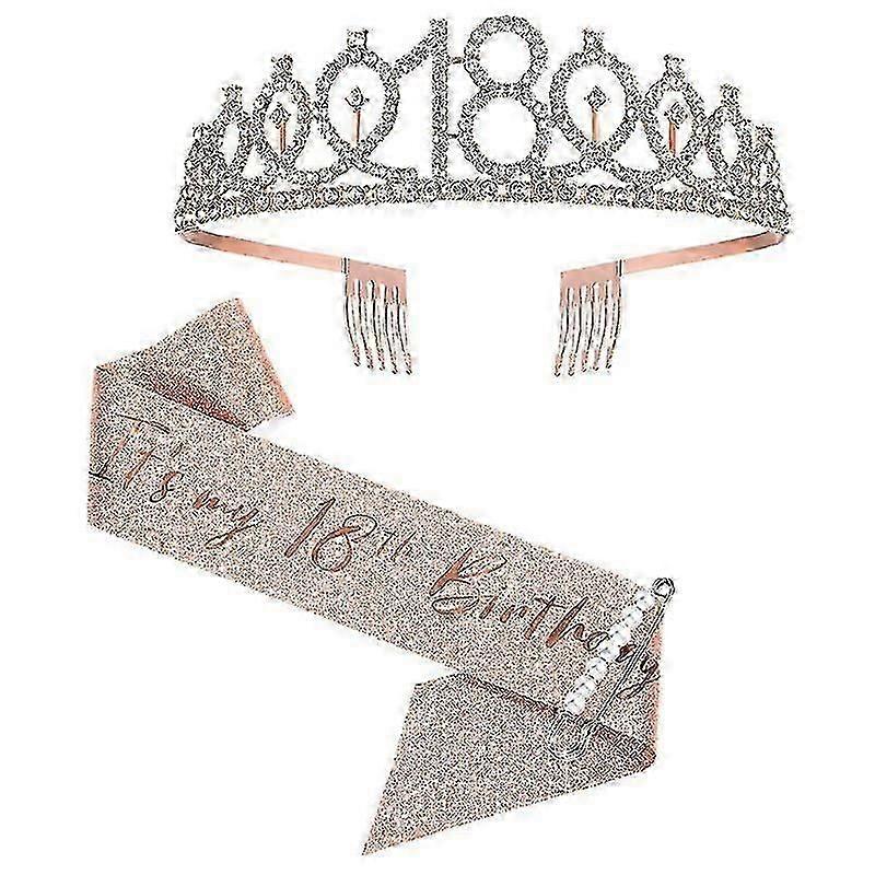 Kit principessa 18° compleanno per ragazze - Include fascia, corona e regali speciali per una festa reale