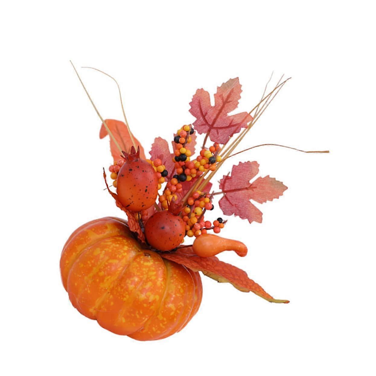 Artificial Pumpkin Decor for Halloween and Thanksgiving, Durable Table Decor for Indoor and Outdoor Use