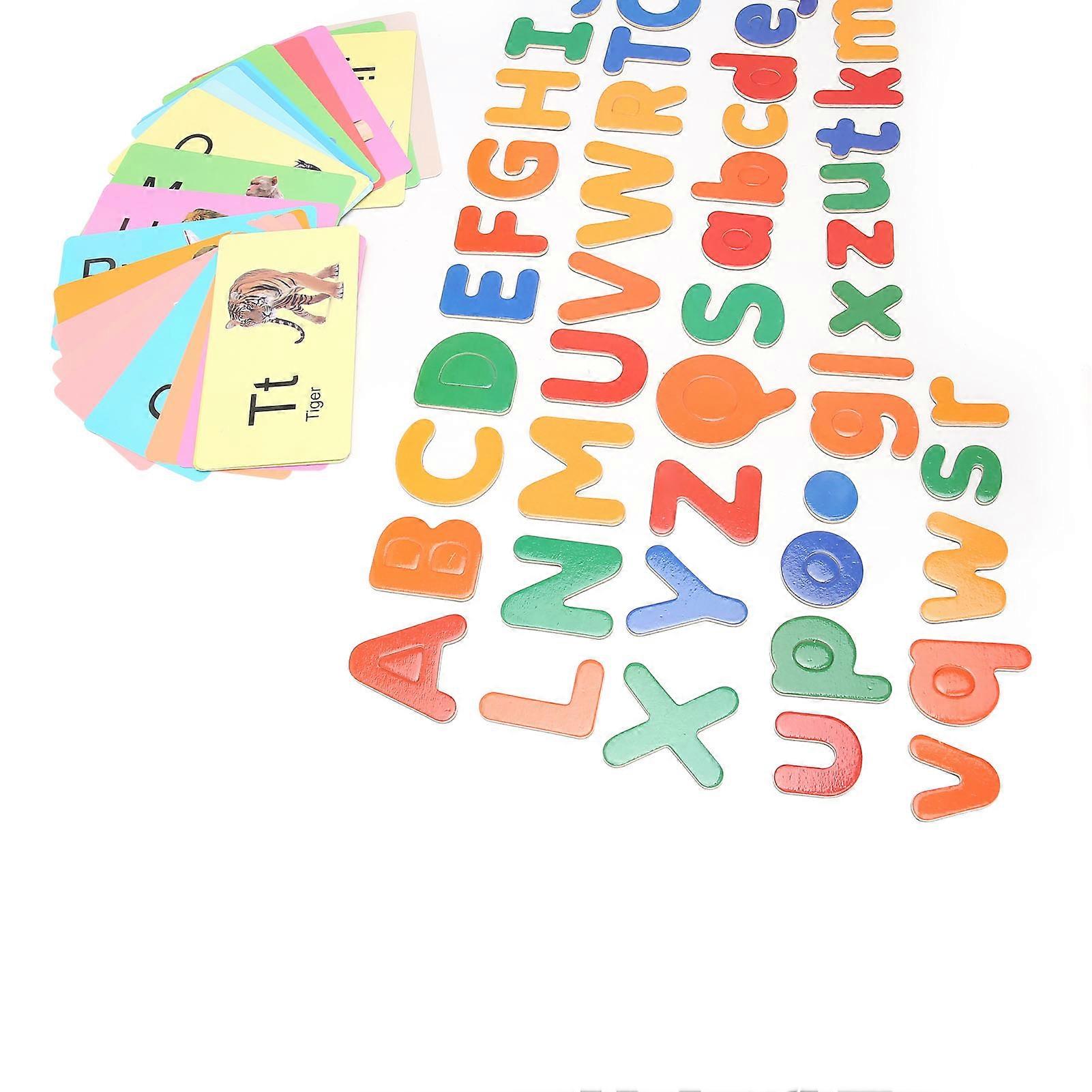 Spell Matching Letter Toy for Kids Improve Reading Speed Safe Magnetic Alphabet Letters for Early Learning School