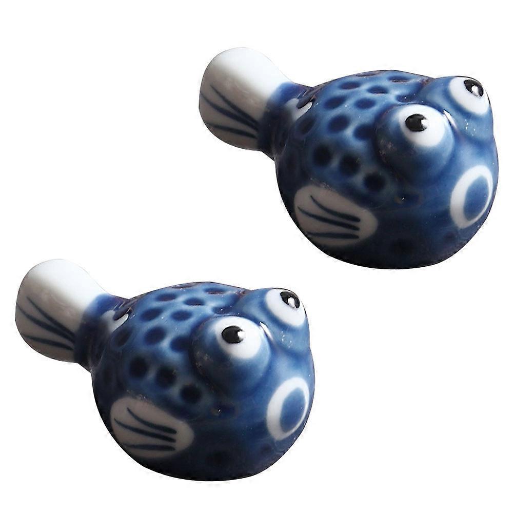 Creative Chopstick Holders Unique Puff Fish Design Stylish Rest for Dining Easy to for Home, Office, Restaurants, and Shops