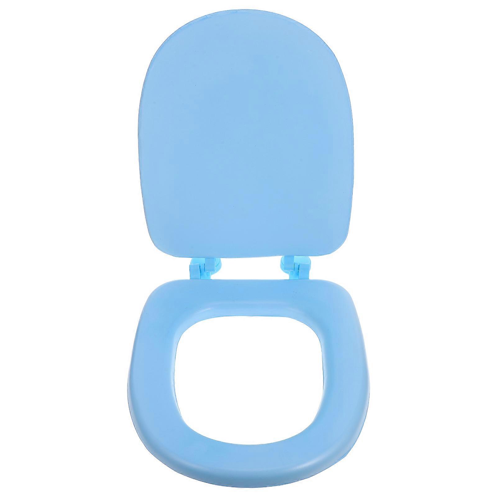Round Toilet Seat Comfortable Sitting Foam Cushion Non-Slip Easy to Clean Home .00X34.50X4.00CM 1Pack