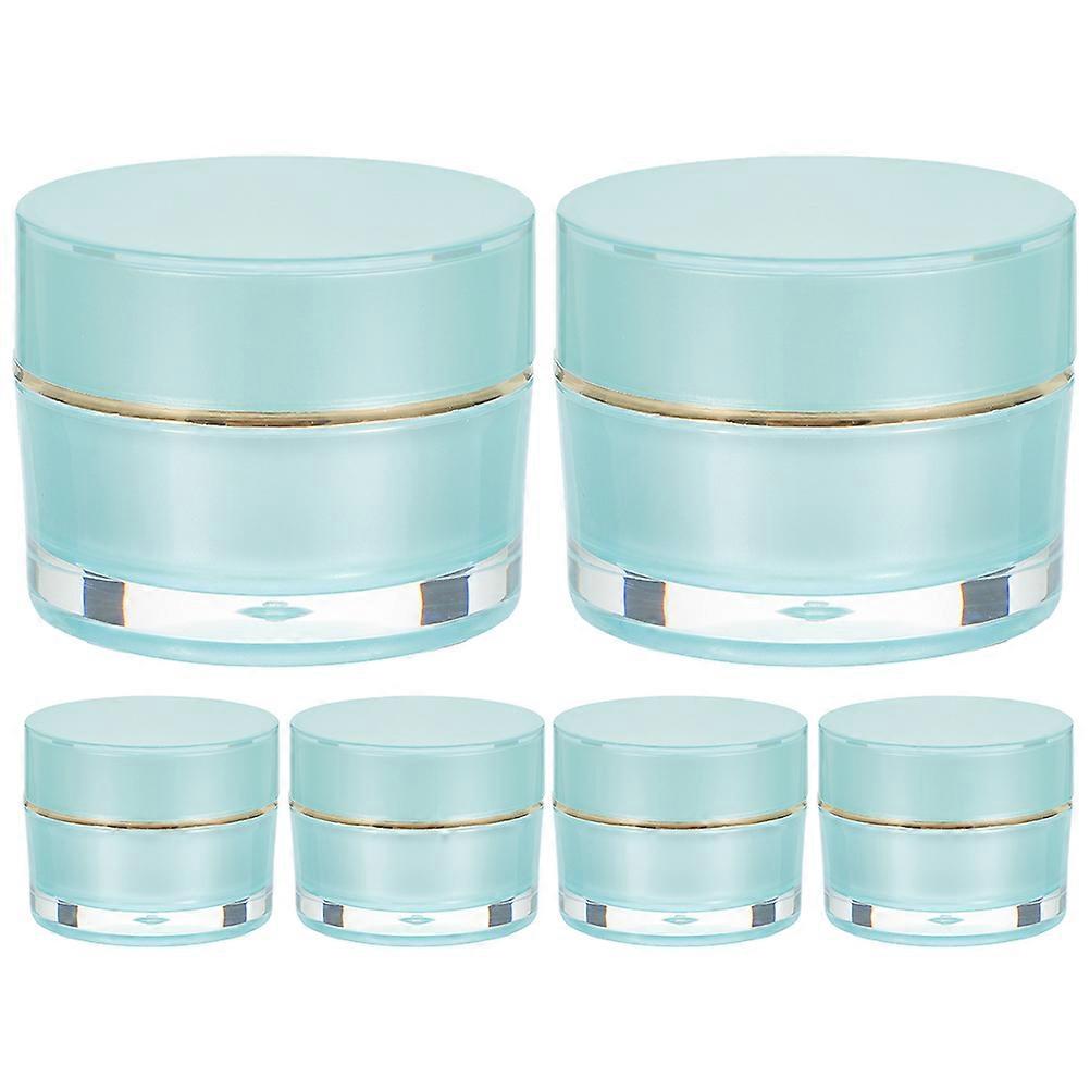 حاويات فارغة للكريمات المحمولة تصميم بسيط أكريليك 6 قطع