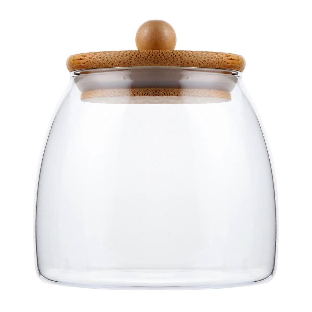 1Pc Clear Storage Jar Practical Sealed Container Empty Storage Pot