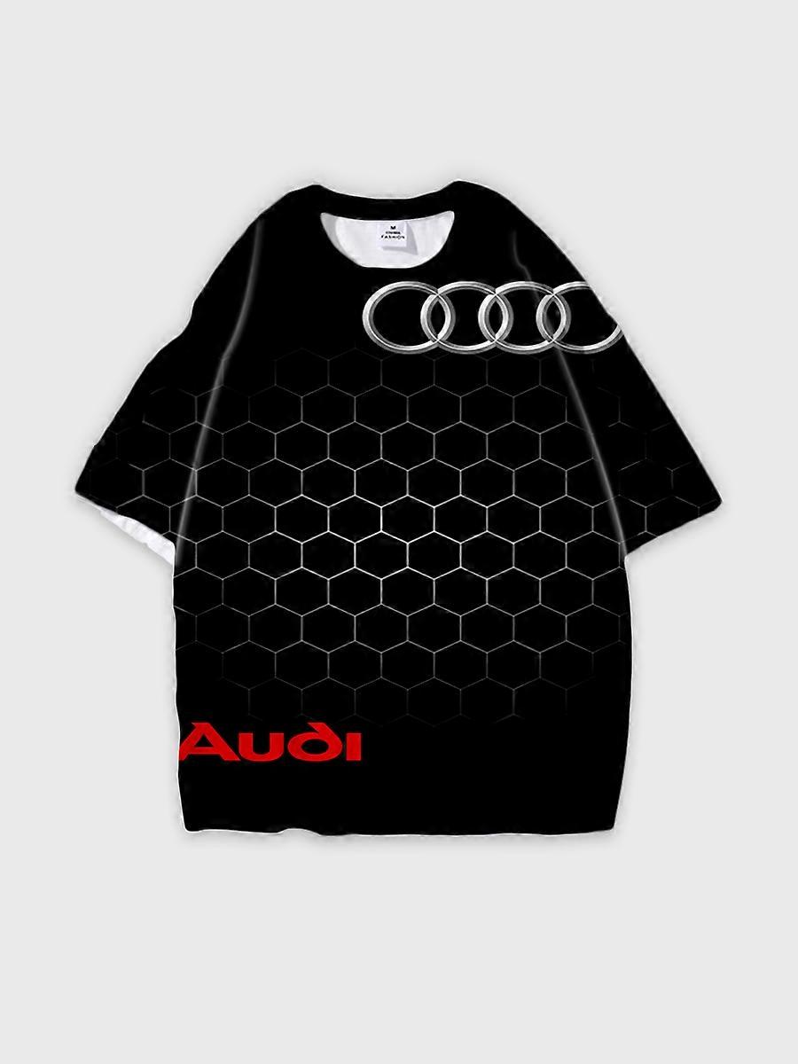 T-shirt round neck Pattern loose short sleeve C2998