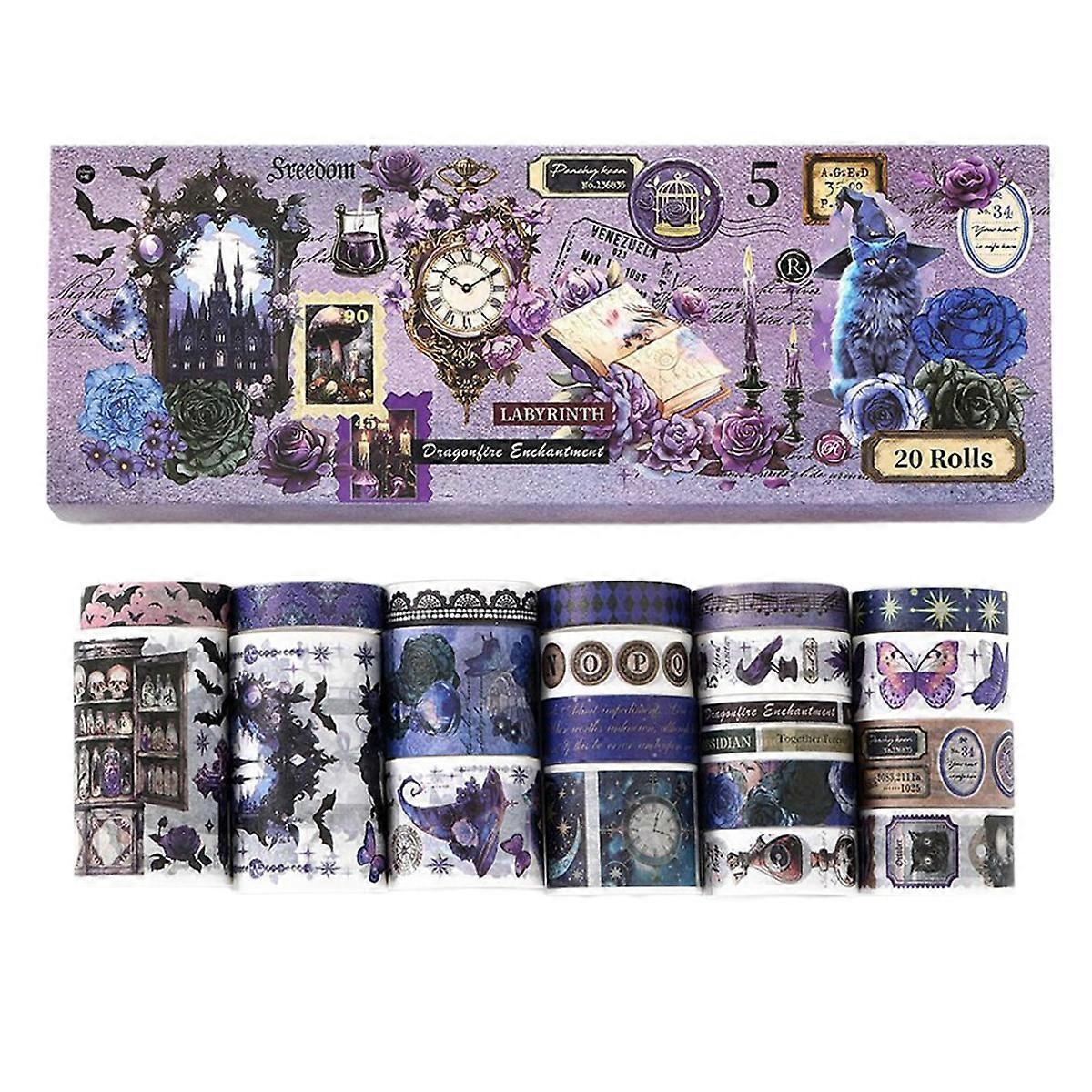 20 Rolls Gothic Magic Theme Washi Tape Set DIY Decorative Material