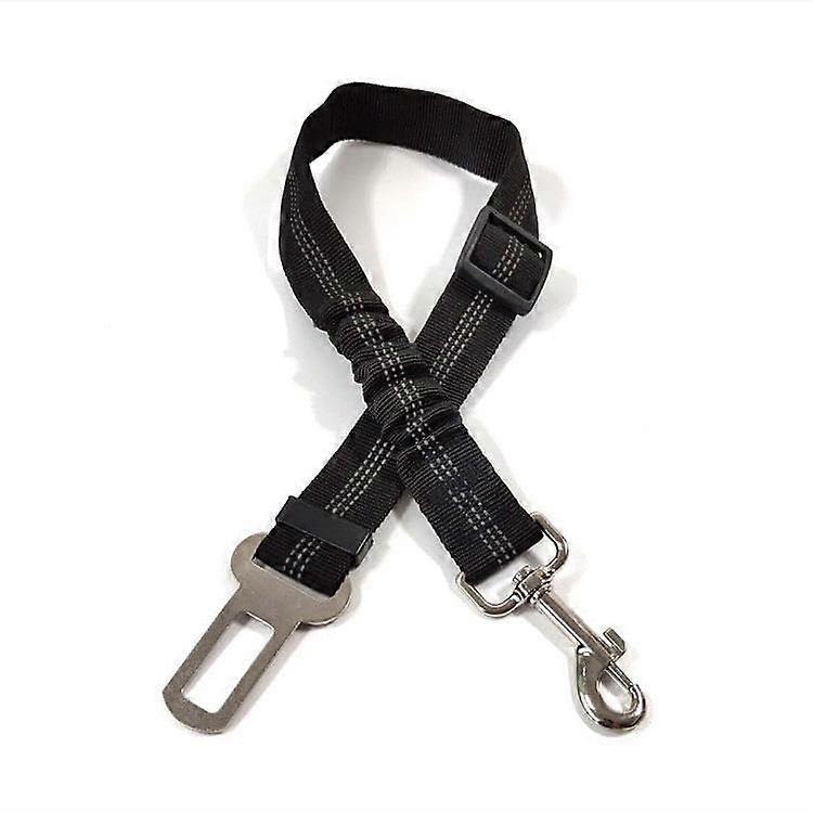 Dog Safety Seat Belts for Cars – Adjustable Elastic Bungee Dog Seat Belt – Black, 2