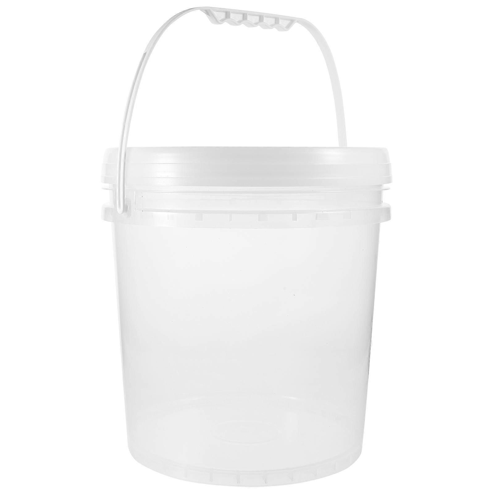 Plastic Paint Cans Lidded Storage Container For Chemical Storage High Temperature Resistance 11×10.2×10.2in 1Pcs