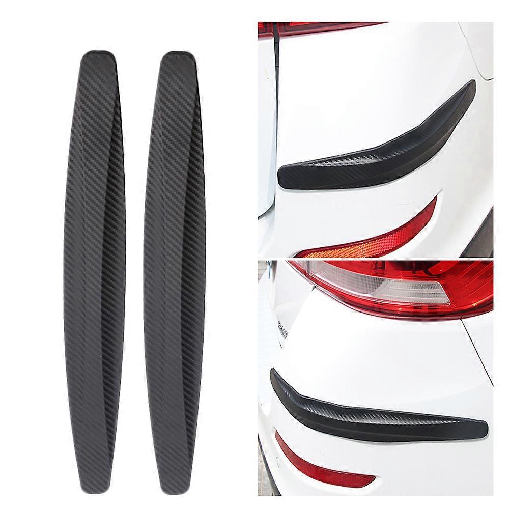 Car Door Anti-collision Sticker Bumper Protector For Daily Use With Black Anti-scratch Strips 2Pack
