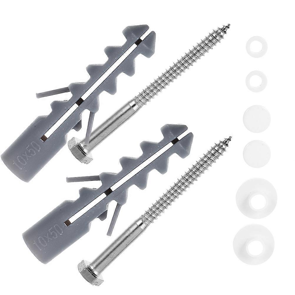 2 Sets Durable Mounting Screws for Effortless Bathroom Upgrades – Strong, Sturdy Fasteners for Reliable Use