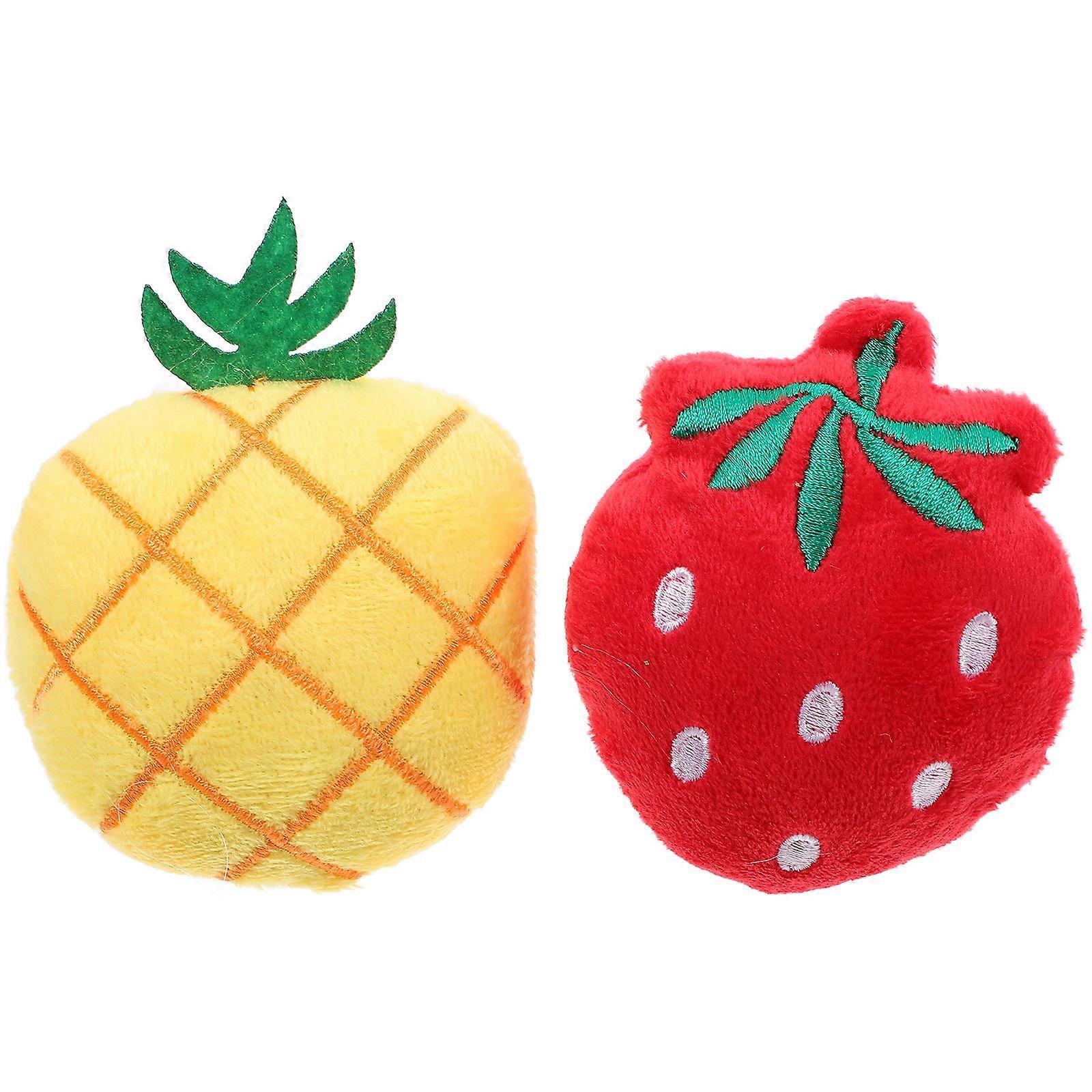 Plush Fruit Slap Bracelet Soft Comfortable PP Cotton Party Favor Assorted Color