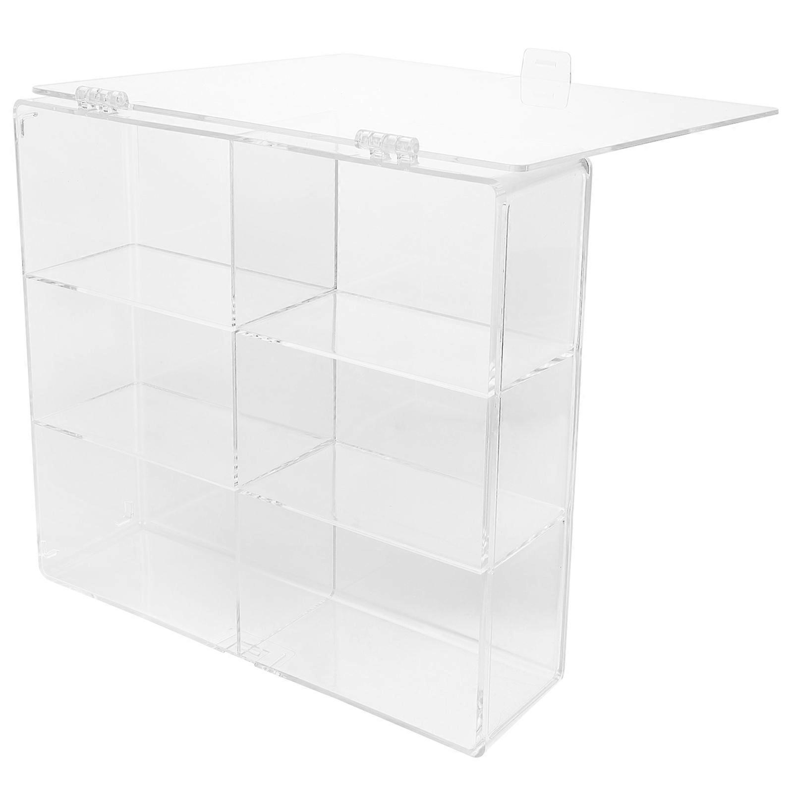 Durable Acrylic Storage Box for Organizing Toys and Sundries Transparent 7.9"x4.3"x6.3"