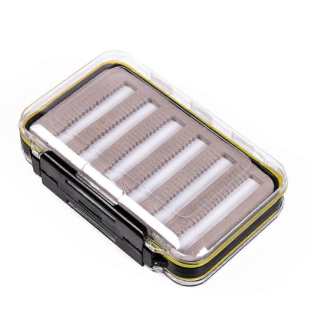 Double Sided Fly Fishing Box Made from ABS Material Waterproof and Portable 15x10x4.65cm