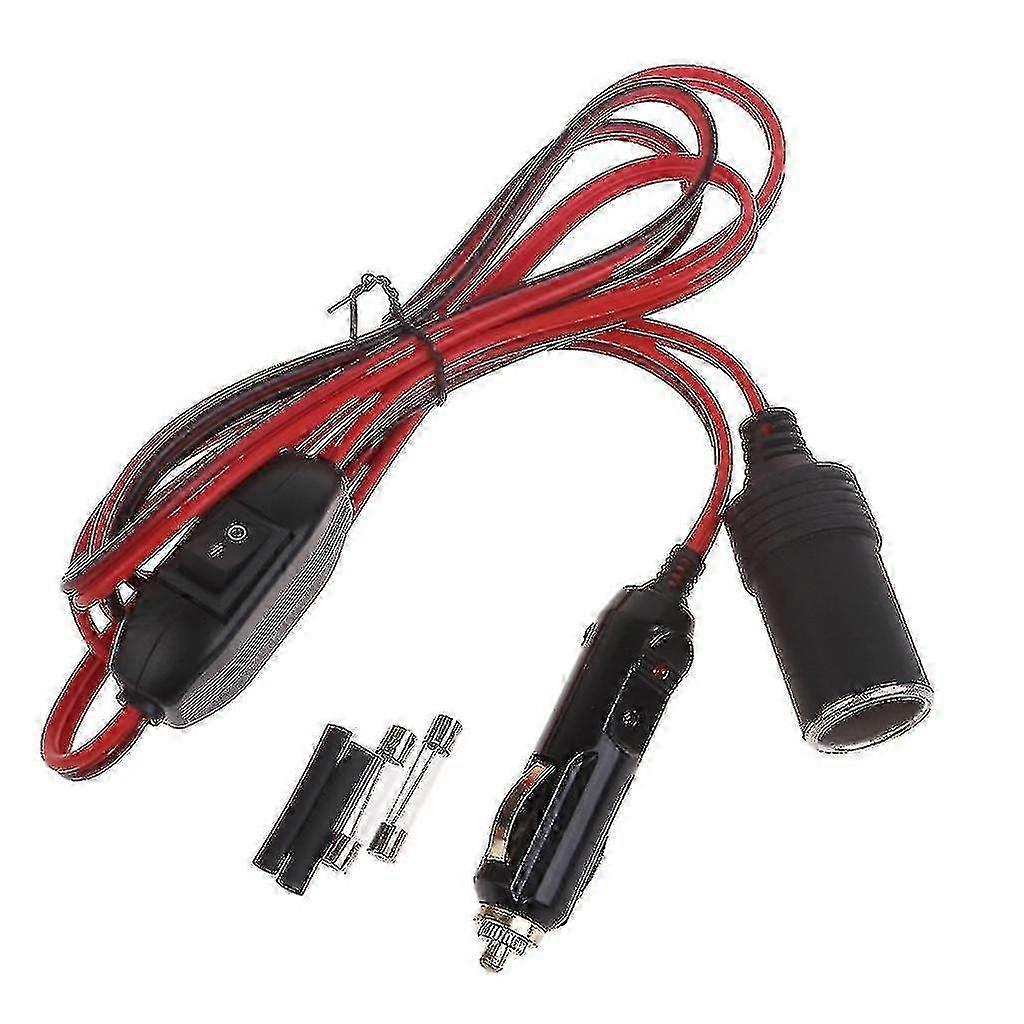 2025 Cigarette Lighter Extension Cord With Switches Male Plug To Female Socket
