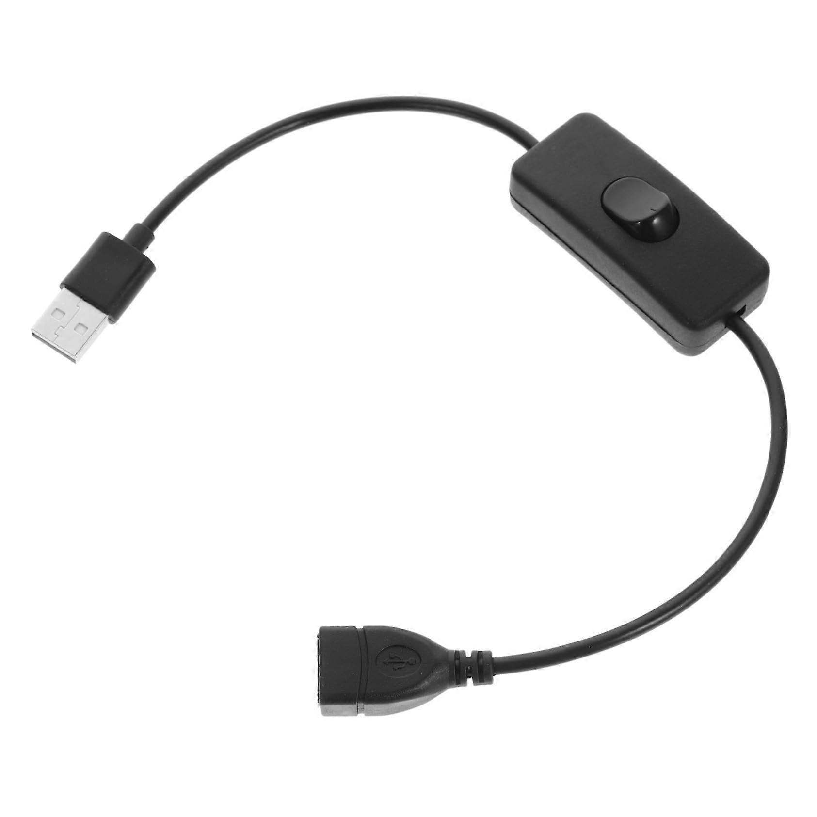 USB Power Switch Extension Cable 4-Pack for Desk Lamps, Compatible with Smartphones, Tablets, Laptops, Compact Design