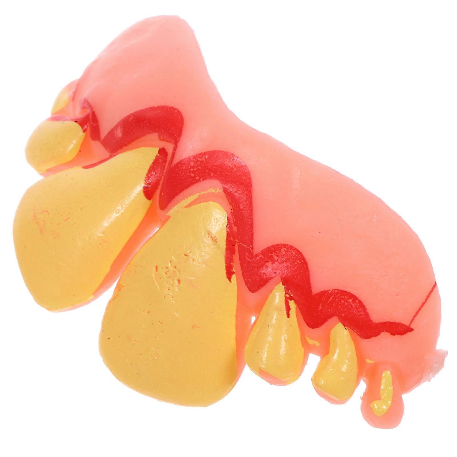 Funny Plastic Teeth for Halloween Decor and Home Use Orange Color Create Spooky Atmosphere