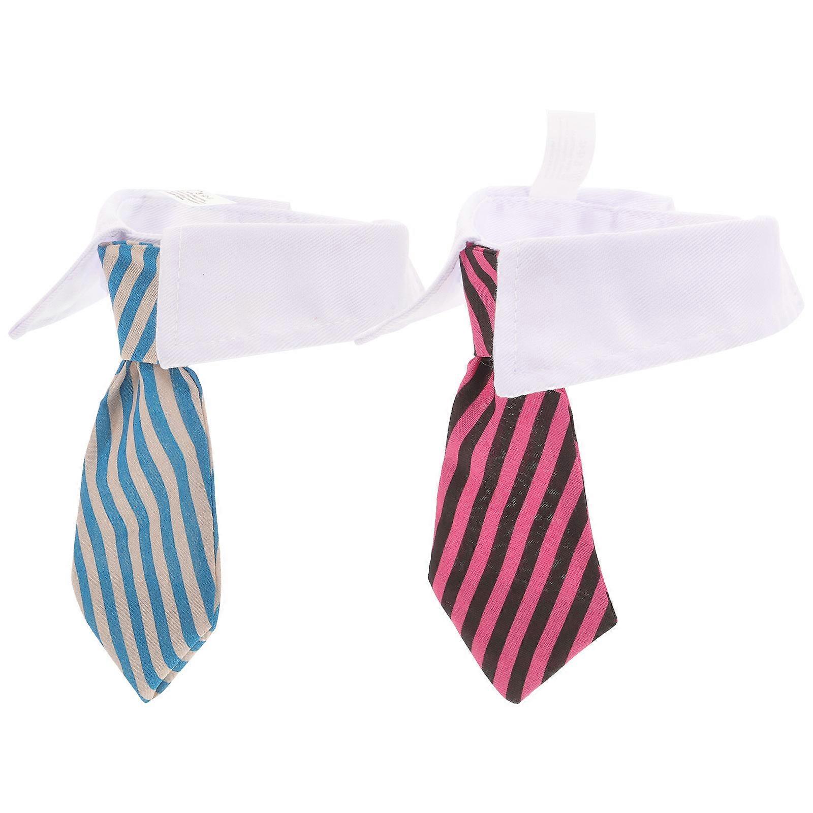 Adjustable Pet Necktie Collar For Small Dogs And Cats In Assorted Color For Formal Occasions Such As Weddings And Photography 3 Pieces