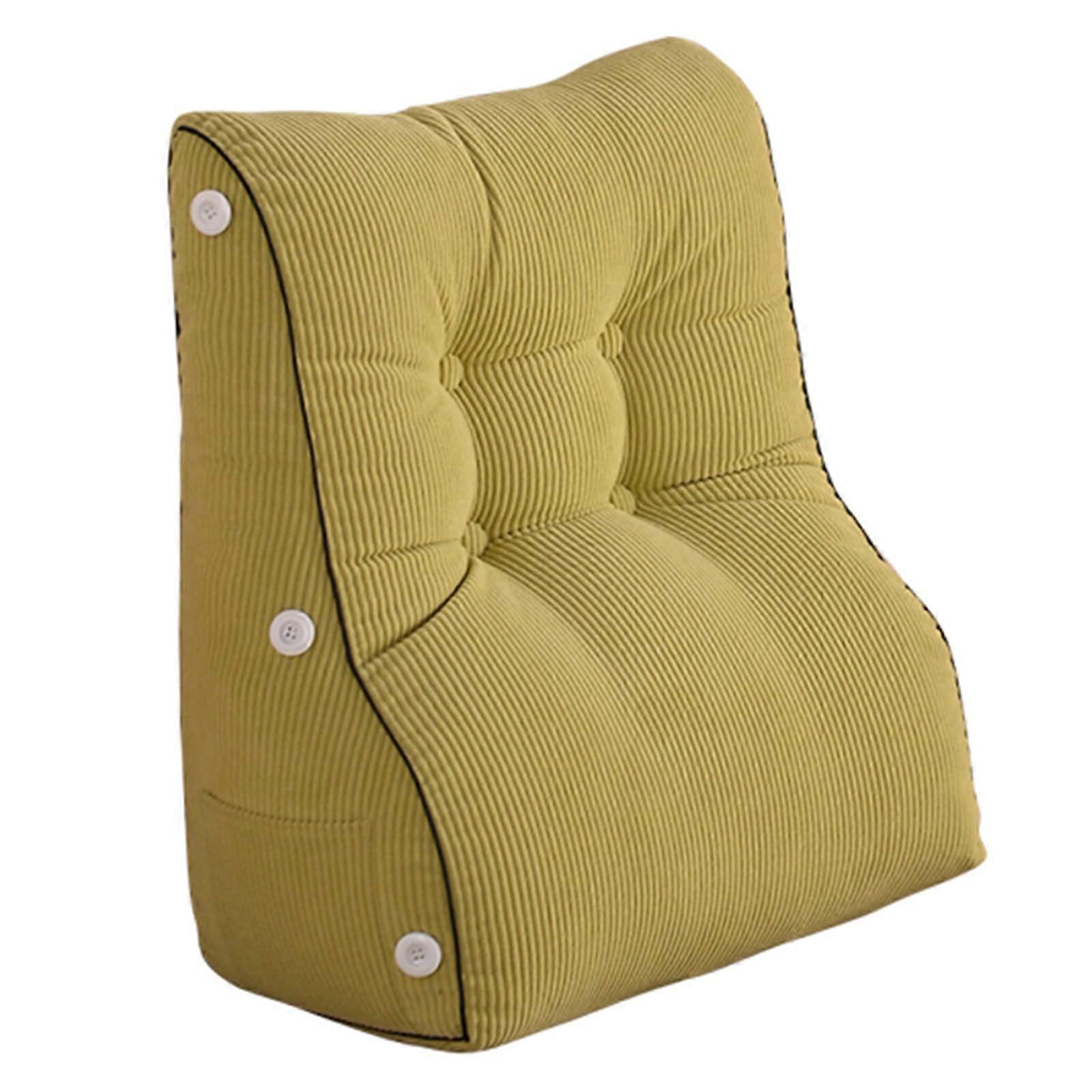 Sleep Wedge Pillow for Bed, Couch, Reading, Watching TV, Relaxing, Green