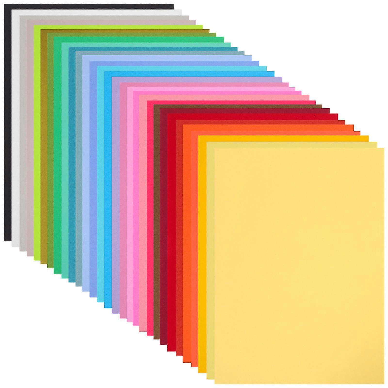 Colorful Paper for Crafts and DIY Projects MultiColored Construction Paper Sheets Enhances Skills 120 Sheets 30 Colors