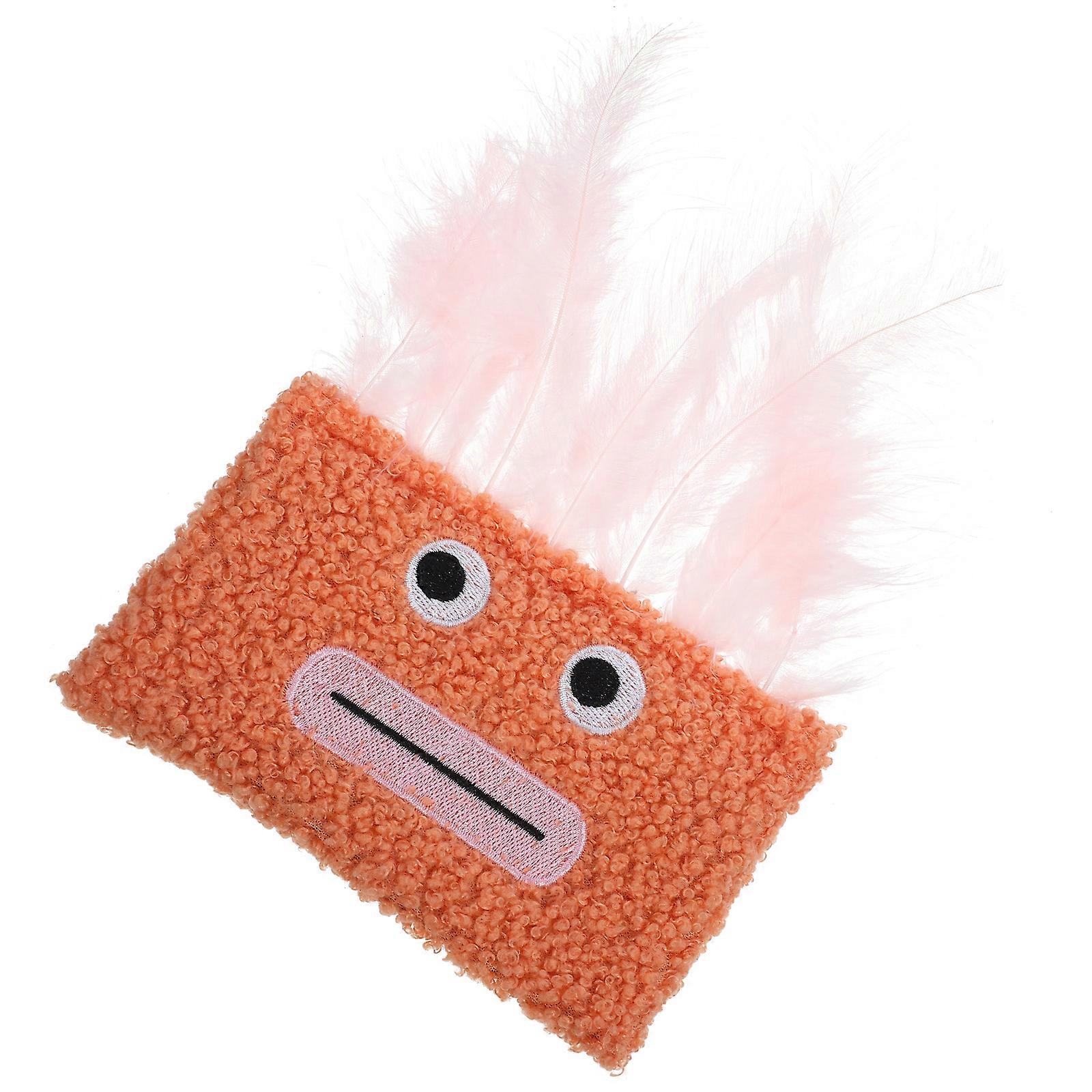 Plush Cartoon Cat Toy Encouraging Interactive Play Sessions