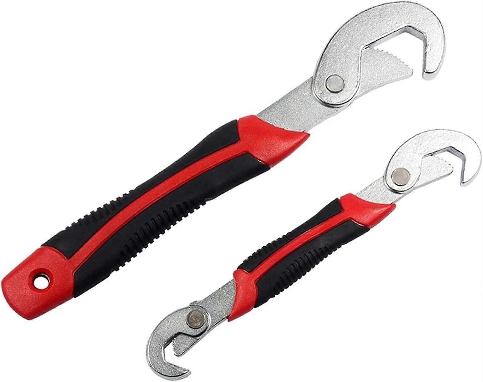 Adjustable Wrench Two-Piece Set, 9-32mm Universal Handset Wrench, Pipe Nut Screw Snap, Multifunction Gear Lever Wrench