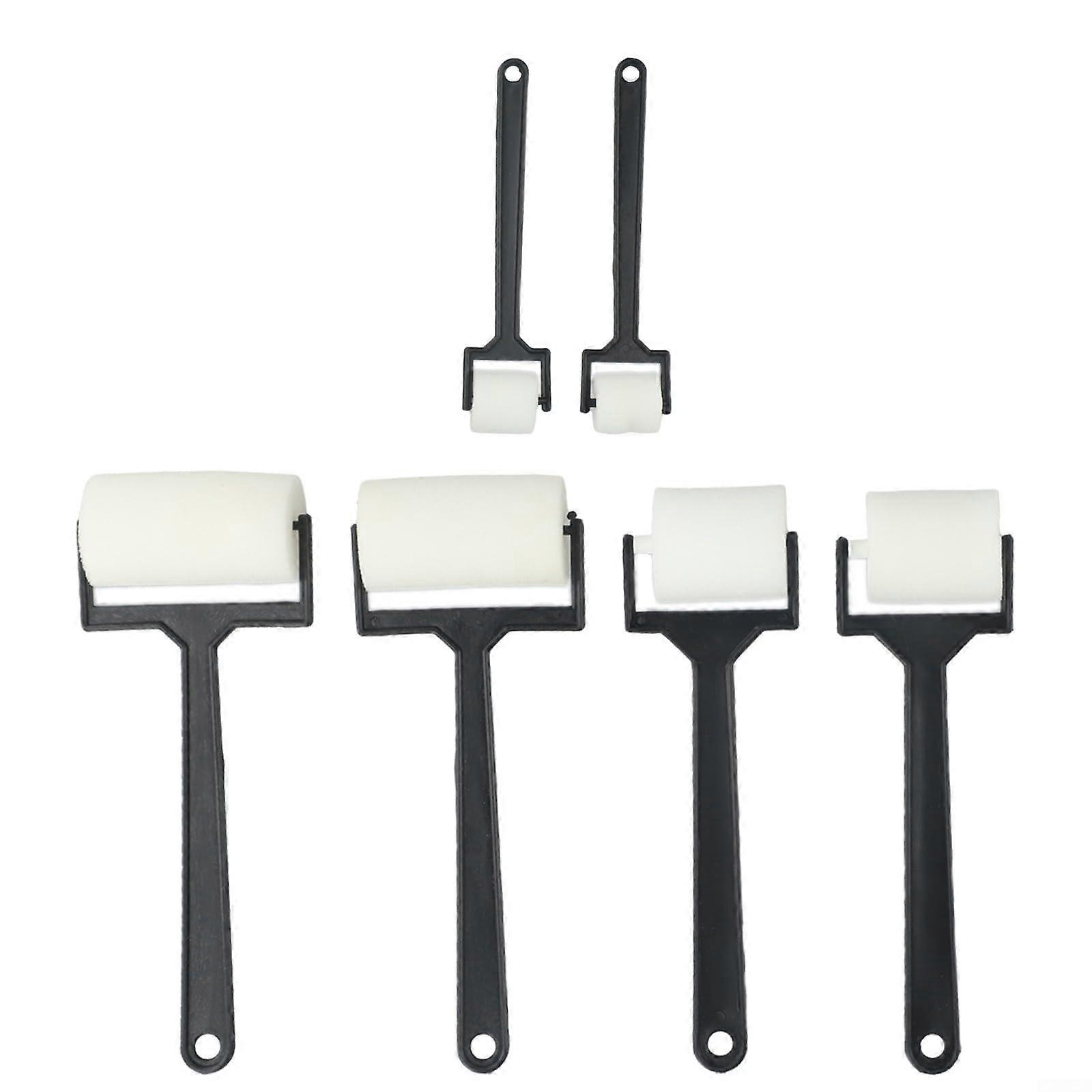 Kids Art Sponge Roller Brush Set - 6 Foam Painting Tools in Assorted Sizes for School Crafts and Home Activities