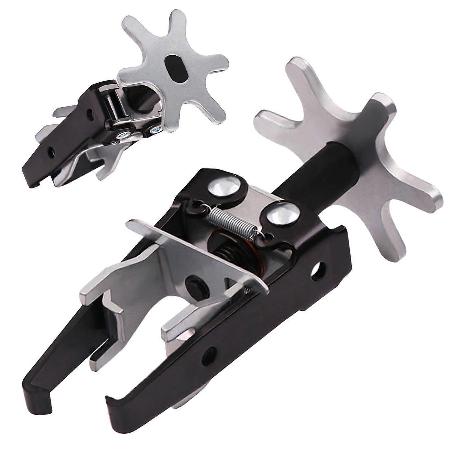 Engine Valve Spring Compression Clamp Tool for Efficient Motorcycle and Small Engine Maintenance, Black Color