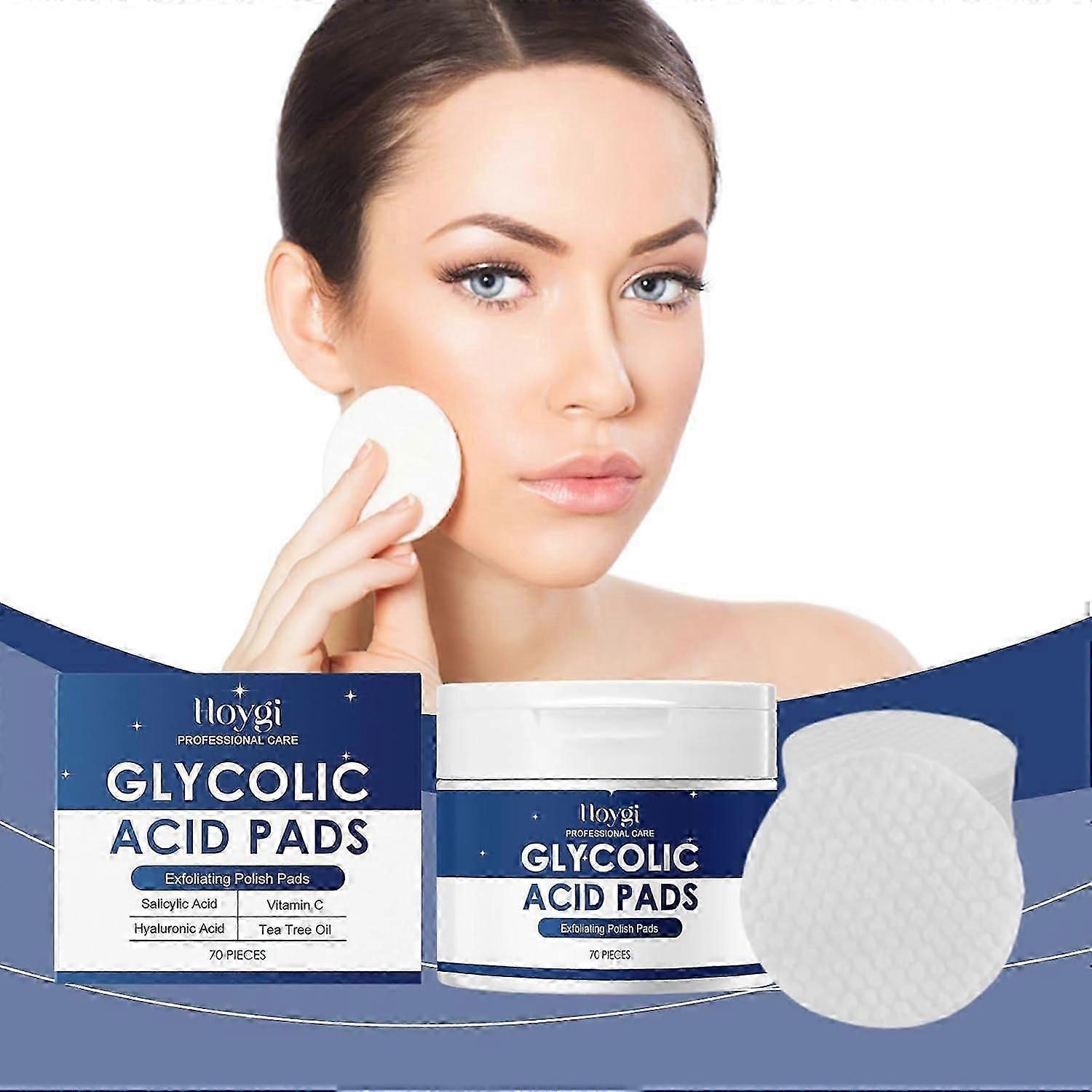 Exfoliating Pads, Glycolic Acid Resurfacing Pads, Face Pads with Salicylic Acid, Exfoliating Peel Pads for Face with Deep Cleaning Effect