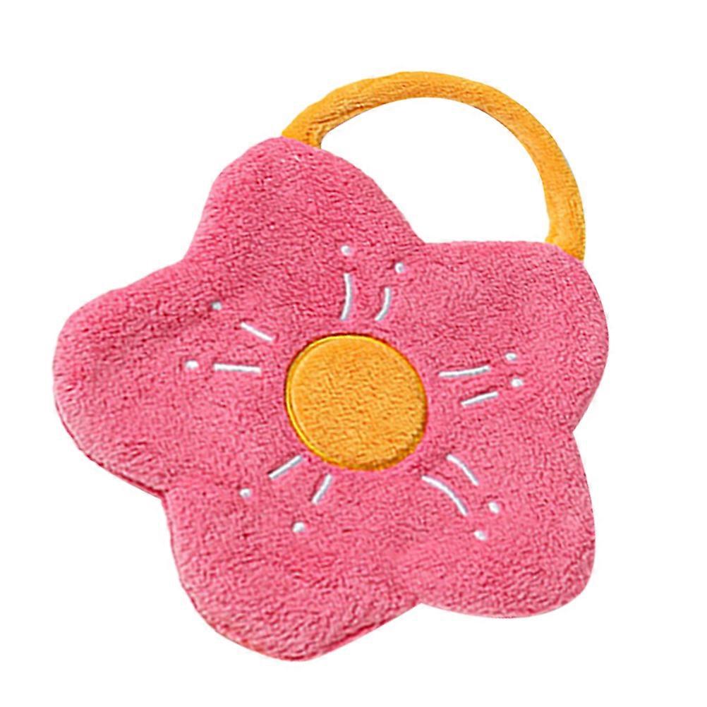 Quick Dry Coral Fleece Hand Towel with Hanging Loop – Soft, Absorbent, Flower Shape – Ideal for Kitchen, Bathroom, Home, Spa, and Travel Use