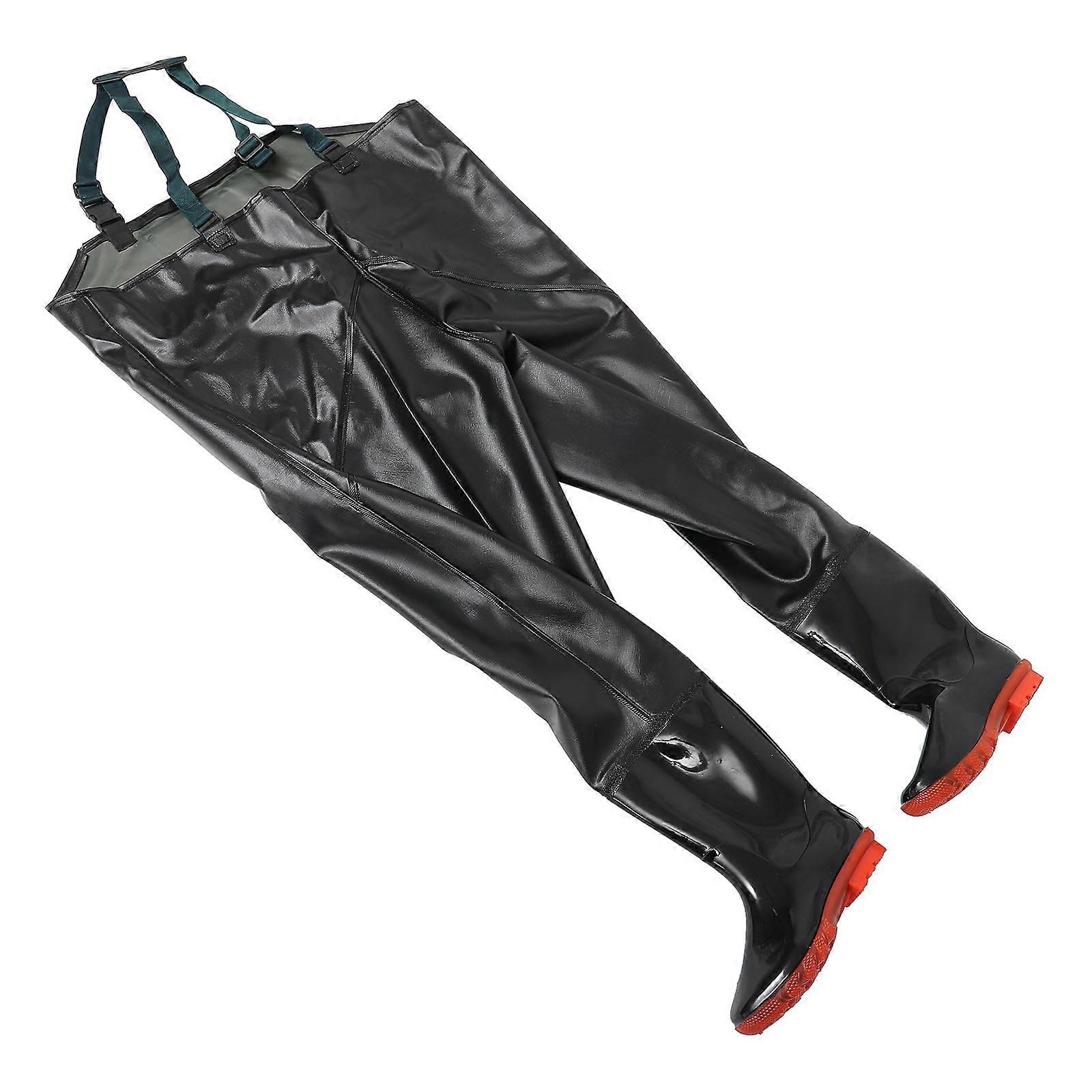 Waterproof Fishing Trousers For Adults One-piece Half-length Suits Ideal For Fishing Made Of PVC 1Set