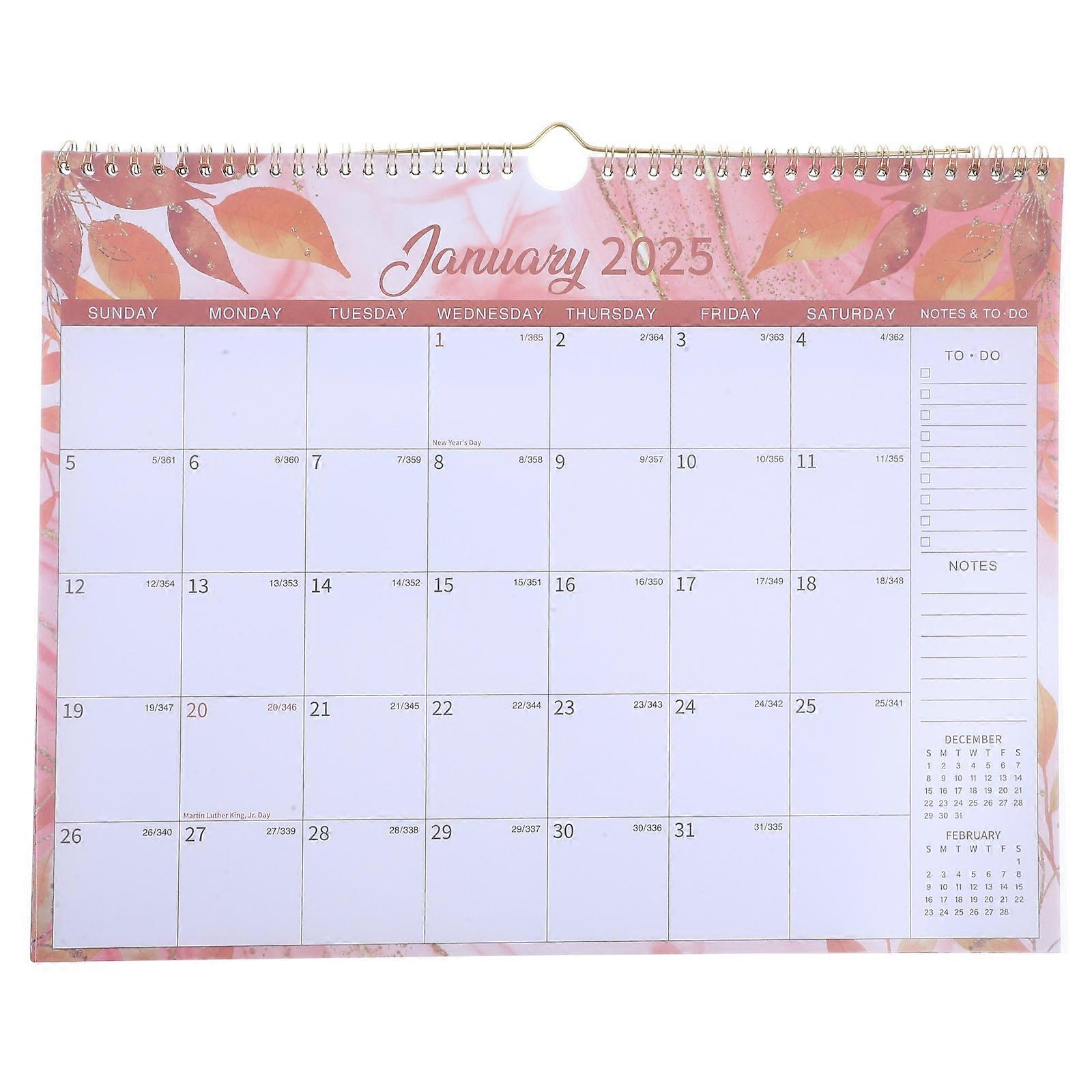 Elegant Wall Calendar Hanging Design for Office Home Decor – Monthly Date Overview and Daily Schedule Tracker for Organizing Appointments and