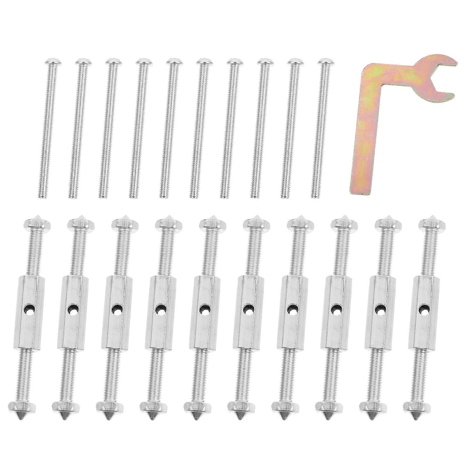 21 Pcs Junction Box Repair Kit with Cassette Screws, Support Rods for Socket Wall Mounting, Fixing Tools for Easy Installation and Repairs