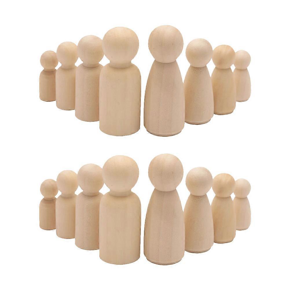 50pcs Khaki Wooden Dolls for Kids Playing Made of Plastic Excellent for Art Craft Projects Safe and