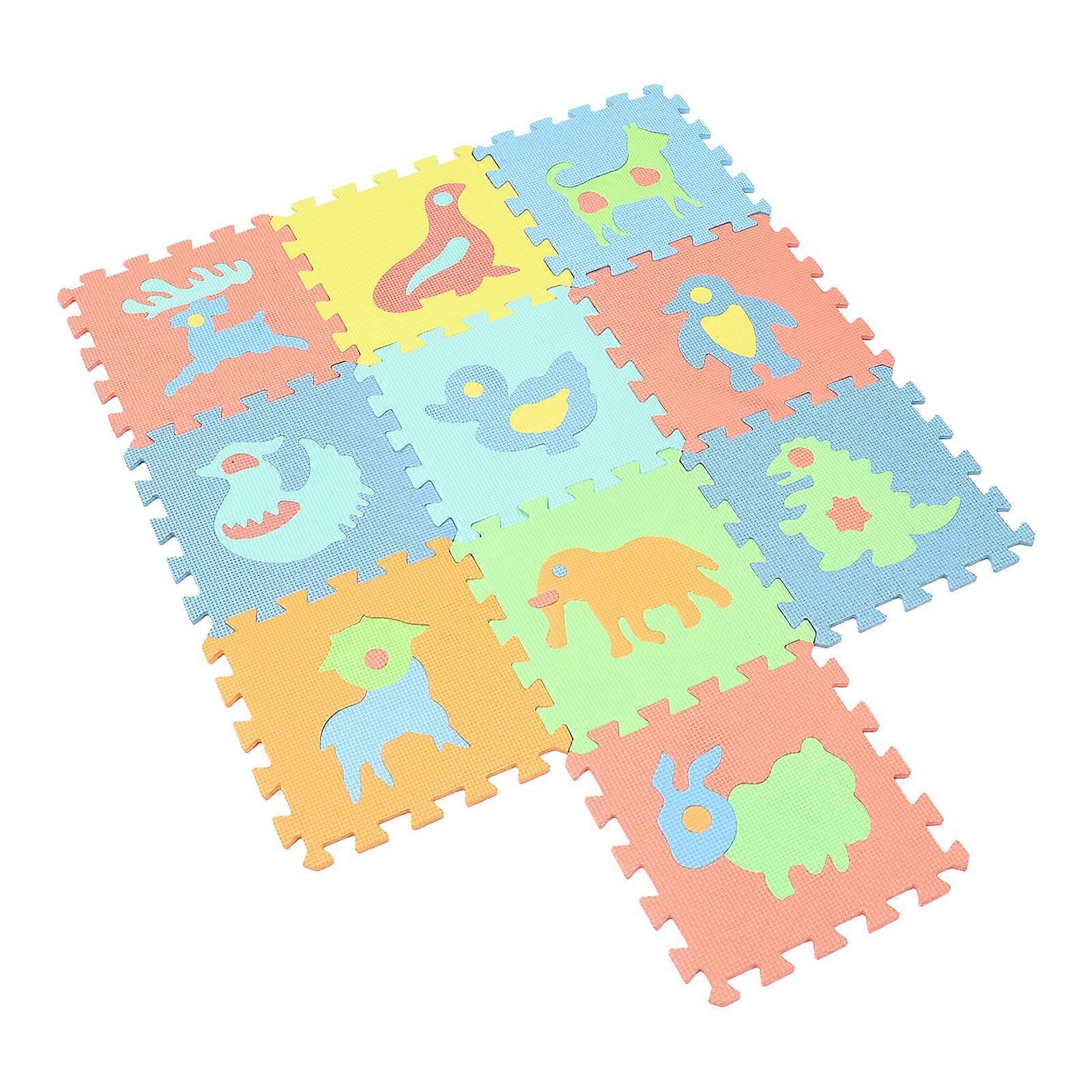 Children's Floor Mats 1 Set Baby Play Mat Indoor Use Interlocking Assorted Color Anti- Cushioning