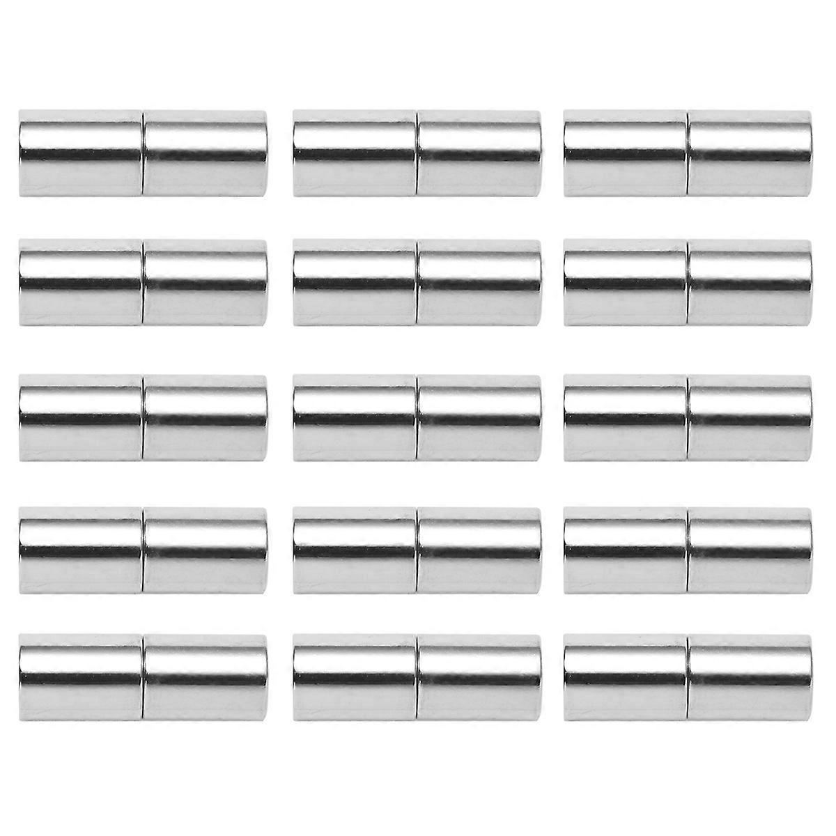 25Pcs Silver Closures For DIY Jewelry Making Including Necklace And Bracelet Craft Projects With Strong Magnetism