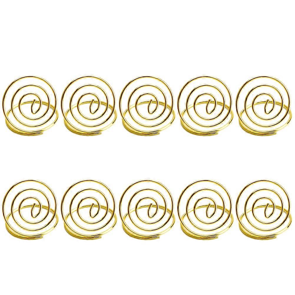 20 PCS Golden Business Card Holders Made of Carbon Steel for Decorative Use and Multiple Scenes