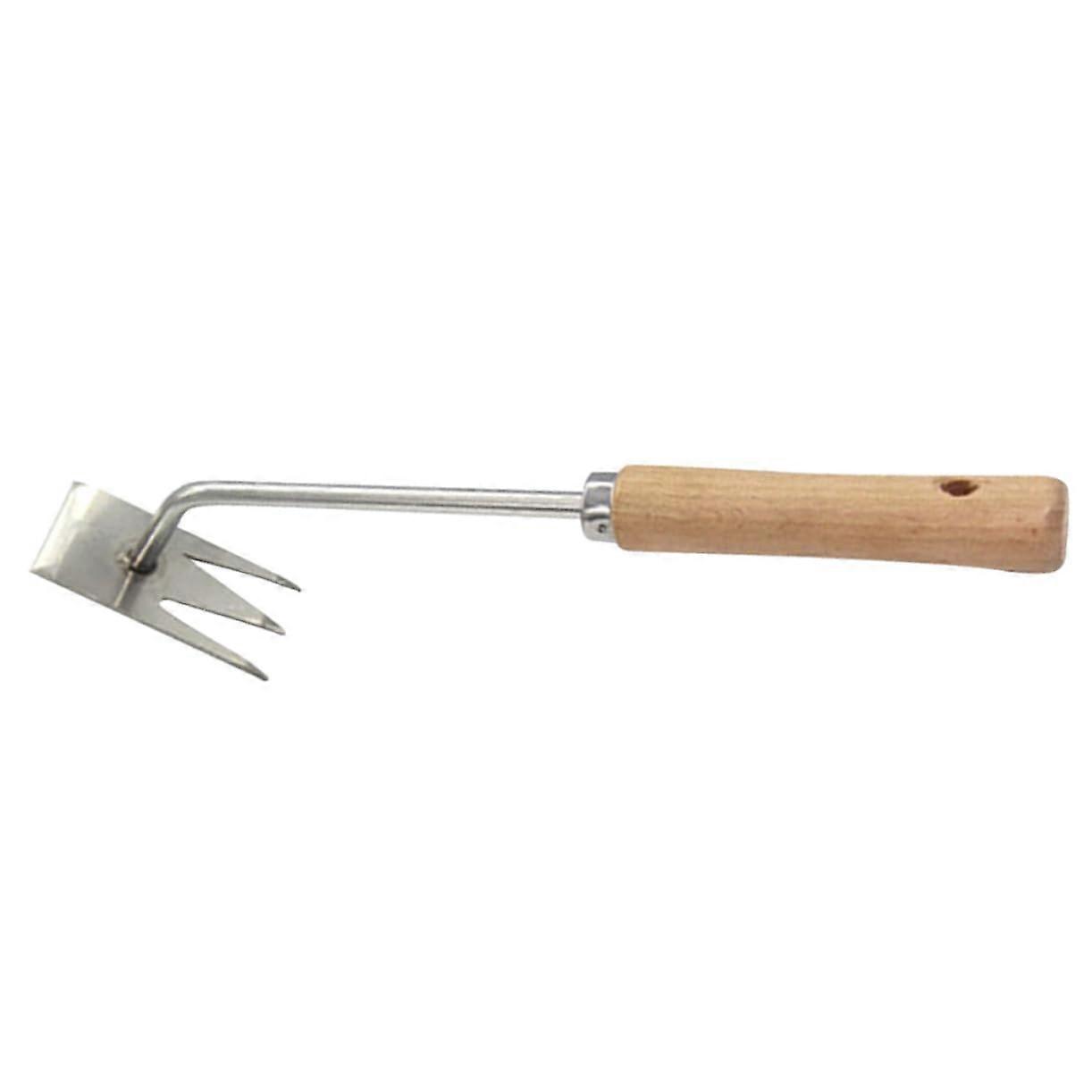 Ergonomic Weed Puller Manual Garden Tool Weed Remover Multifunctional Weeder with ForkShaped Tips for Precise Root Removal