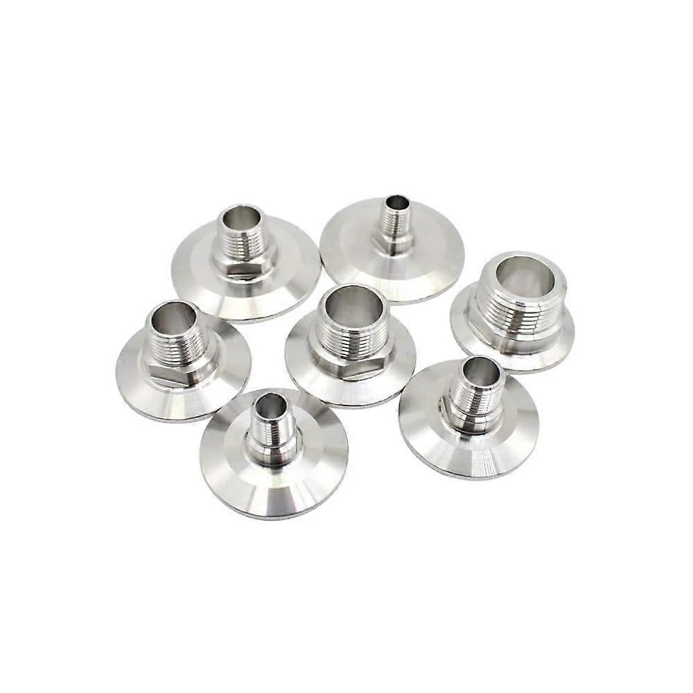 NPT Male Thread to Ferrule Tri Clamp Adapter Pipe Fitting (50.5mm Ferrule OD, 1/2')