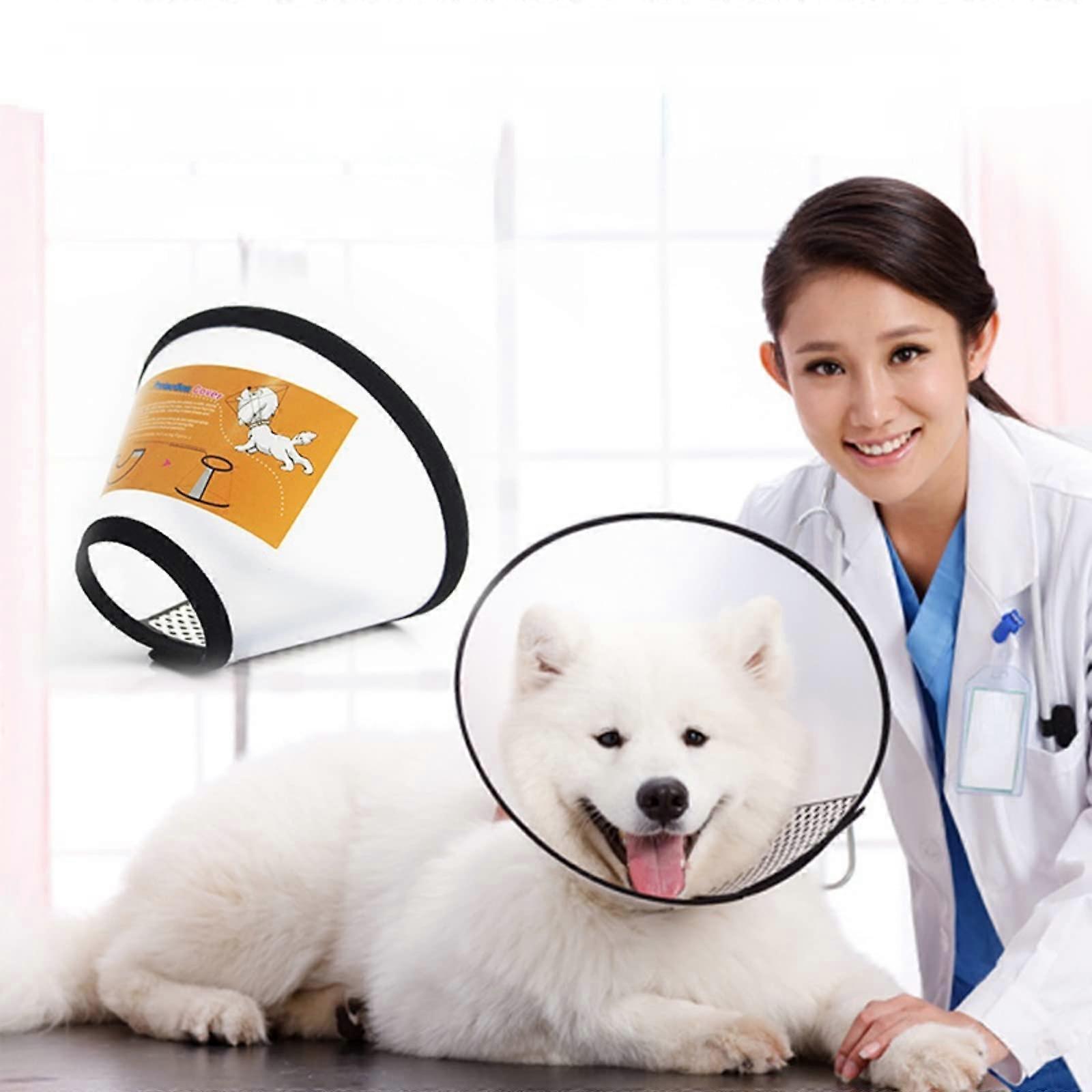 Pet Recovery Collar - Elizabethan Circle Dog Cone for Bite and Scratch Protection, Adjustable Size, Soft Material