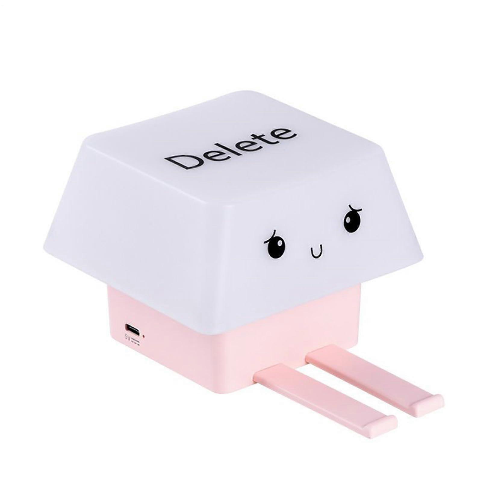 Kinder Nachtlicht Button-Style Night Light USB-Powered Push Lamp 3-Stage Brightness Phone Holder For RV Desk Dorm