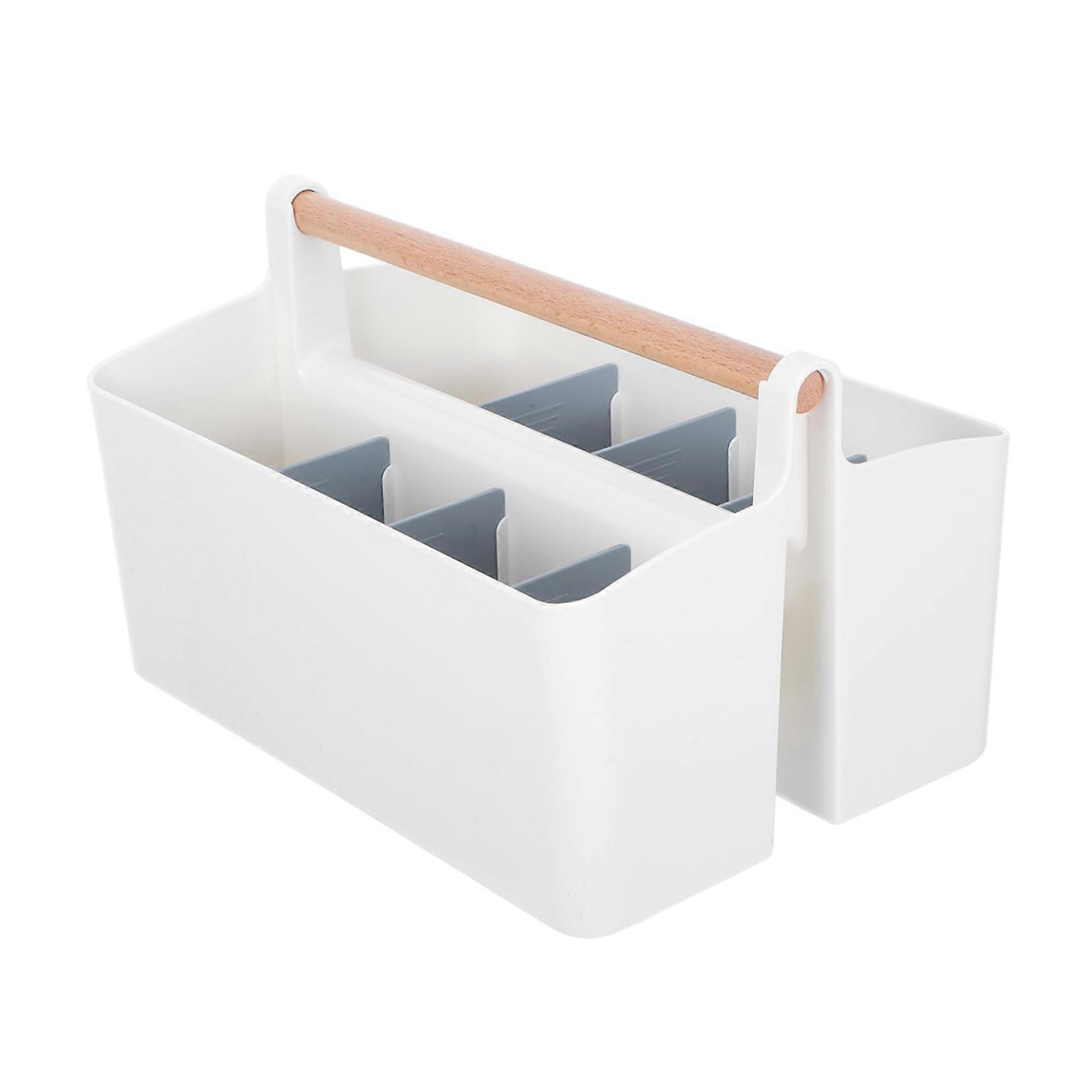 Portable Basket with Handle Craft Organiser Adjustable Art Carry Bag