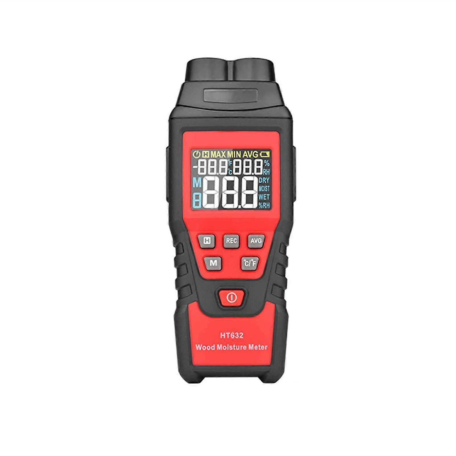 Moisture meter wood moisture meter lumber humidity tester two pins digital timber moisture detector with LCD display protect your work surface