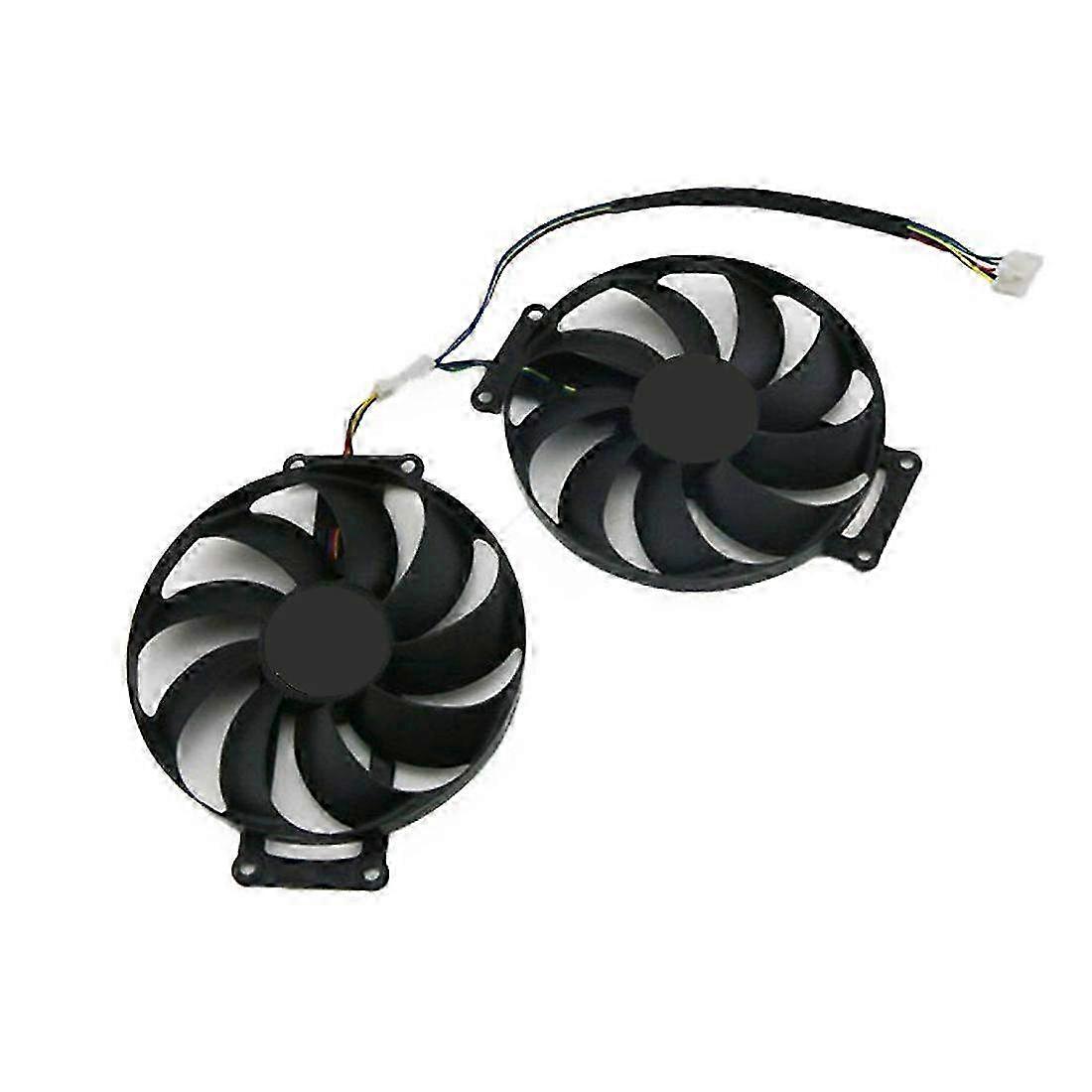 1 Pair Cooling Fan for ASUS GTX 1660 1660Ti DUAL EVO OC RTX 2060 Graphics Card, Compatible with RTX 2060 SUPER 2070 GTX 1660 Ti FDC10H12S9-C Replaceme