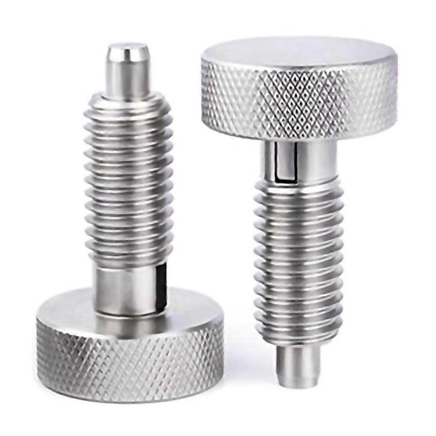 For 2pcs hand retractable spring plungers with knurled handle