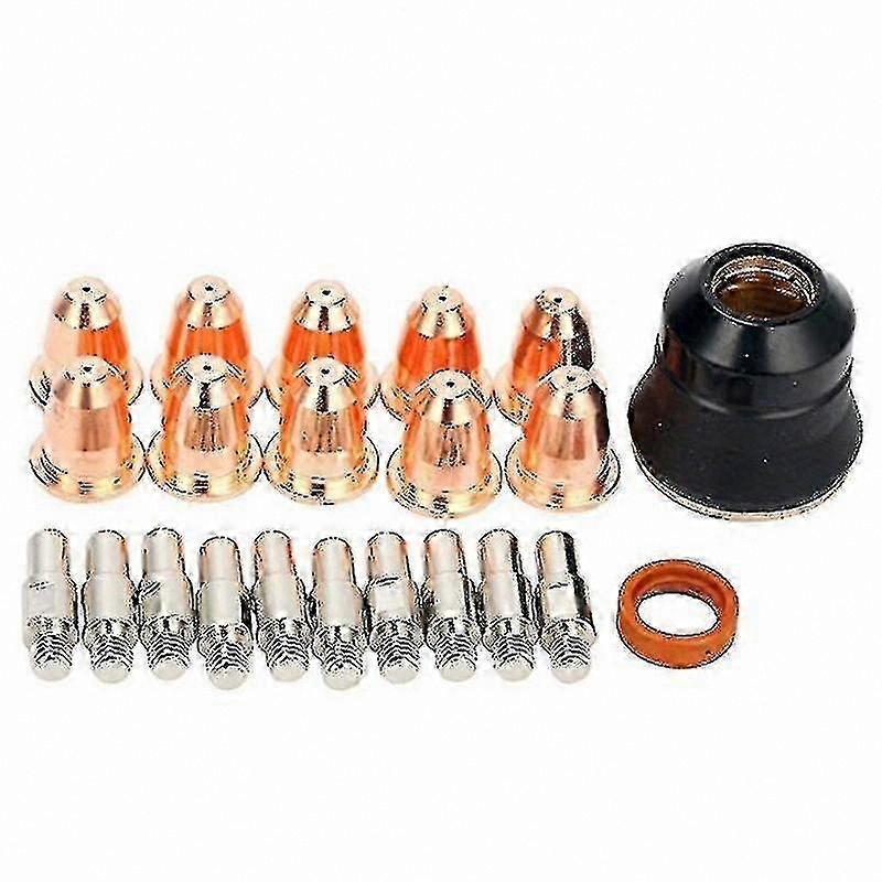 Plasma Cutting Consumables Kit - Electrode Tip 0.8mm, Shield Cup, Diffuser for S45 Torch