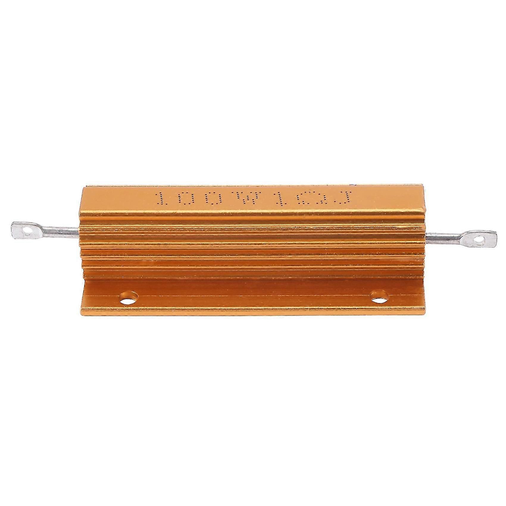 Χρυσή αντίσταση αντίστασης αλουμινίου 100W, 1 Ohm 1R